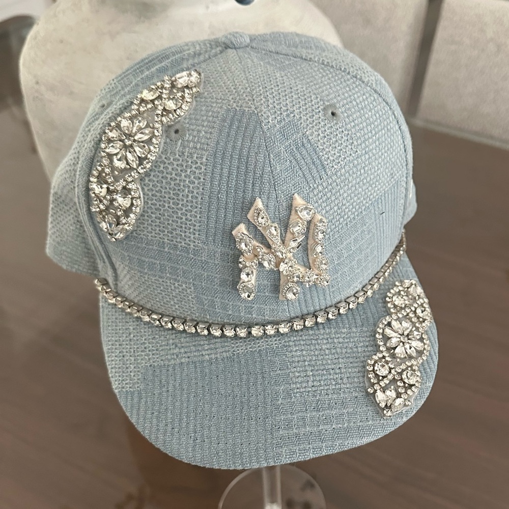 Embellished Blue Cap
